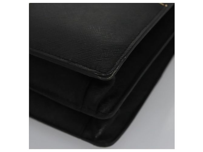Saffiano Borsa da lavoro PRADA in pelle Safiano nera e oro Auth bs21898 Nero D'oro - vista 14