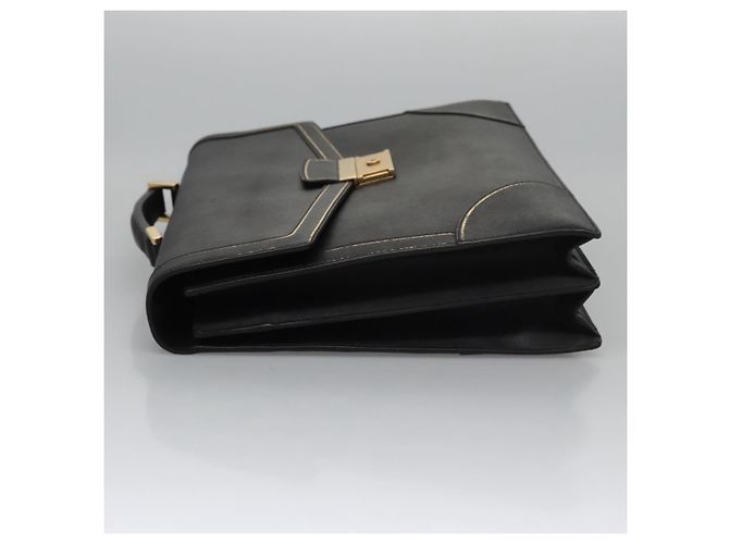 Saffiano Borsa da lavoro PRADA in pelle Safiano nera e oro Auth bs21898 Nero D'oro - vista 4