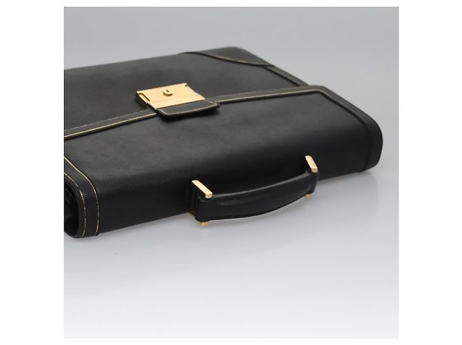 Saffiano Borsa da lavoro PRADA in pelle Safiano nera e oro Auth bs21898 Nero D'oro - vista 6