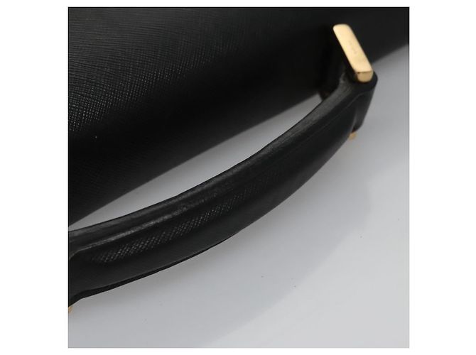 Saffiano Borsa da lavoro PRADA in pelle Safiano nera e oro Auth bs21898 Nero D'oro - vista 7