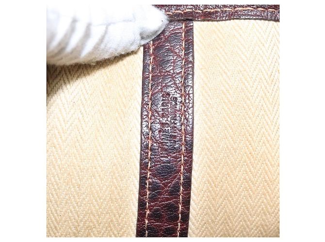 Hermès HERMES Amazonia Garden Party PM Borsa a mano in pelle marrone Auth yk16902 - vista 12