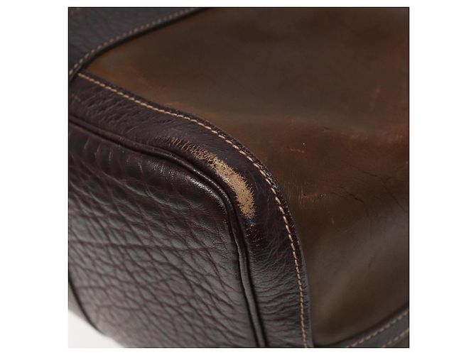 Hermès HERMES Amazonia Garden Party PM Borsa a mano in pelle marrone Auth yk16902 - vista 15