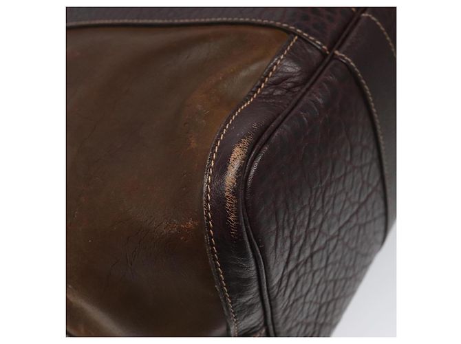 Hermès HERMES Amazonia Garden Party PM Borsa a mano in pelle marrone Auth yk16902 - vista 16
