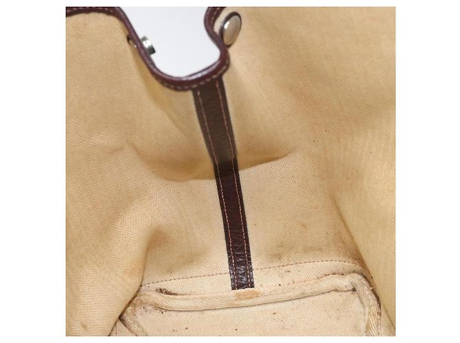 Hermès HERMES Amazonia Garden Party PM Borsa a mano in pelle marrone Auth yk16902 - vista 17