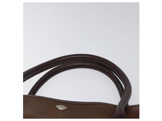 Hermès HERMES Amazonia Garden Party PM Borsa a mano in pelle marrone Auth yk16902 - vista 8
