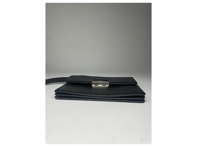 Clutch in pelle nera Bow Cut di Givenchy Nero - vista 4