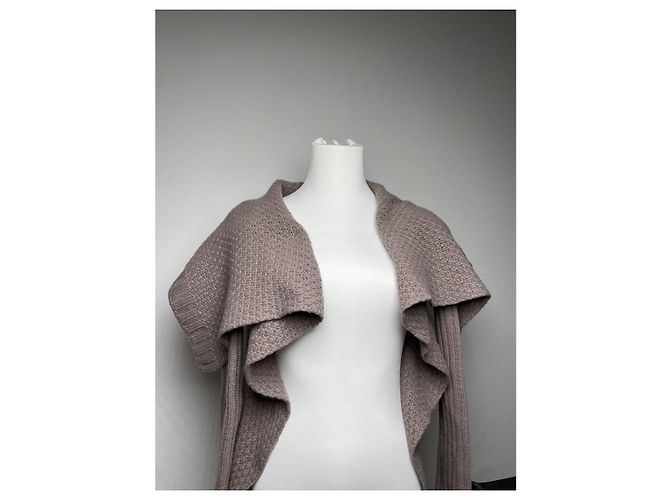 Abrigo trench de lana gris Rick Owens - vista 2