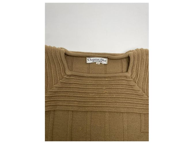 Dior J'Adior Strickwaren aus Khaki-Wolle - Ansicht 3