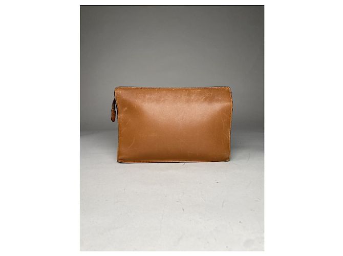 Bulgari Clutch in pelle marrone Serpenti di Bvlgari - vista 4