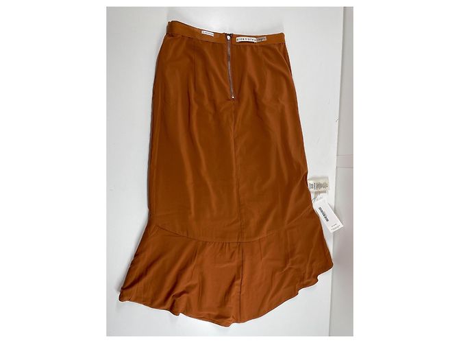 Falda Alice + Olivia de cuero de cabra Talla 34 - vista 5