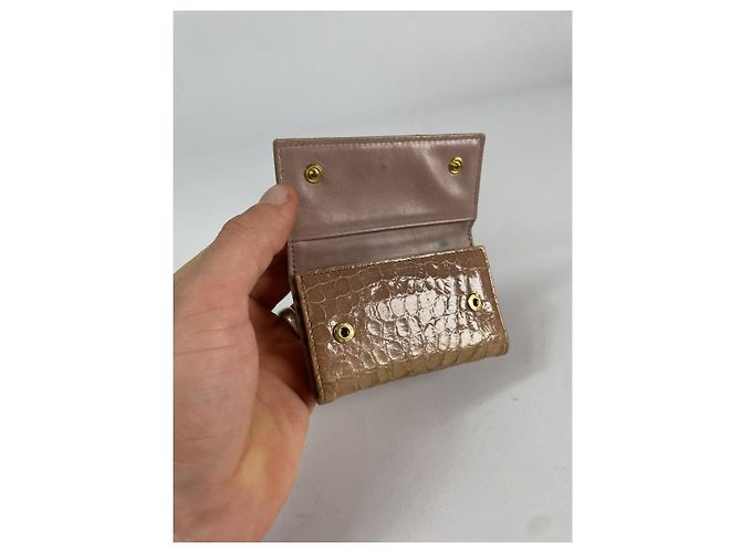 Borsa in pelle beige Miu Miu - vista 5