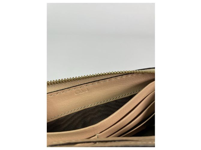 Chloé Marcie Beige Leather Wallet - view 4