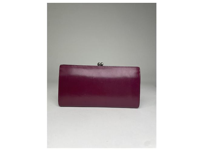 Cartera de cuero burdeos Vivienne Westwood - vista 2
