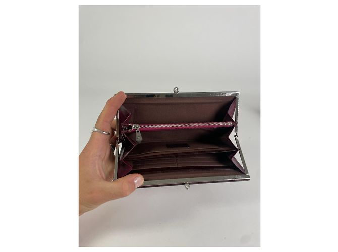 Cartera de cuero burdeos Vivienne Westwood - vista 3