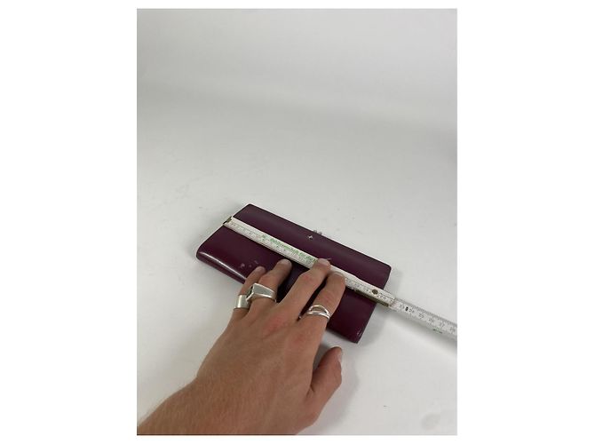 Cartera de cuero burdeos Vivienne Westwood - vista 5
