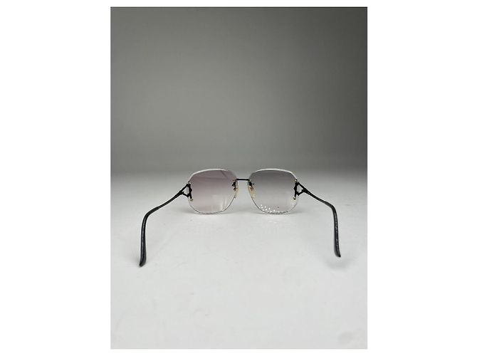 Occhiali da sole in metallo viola Balenciaga Porpora - vista 4