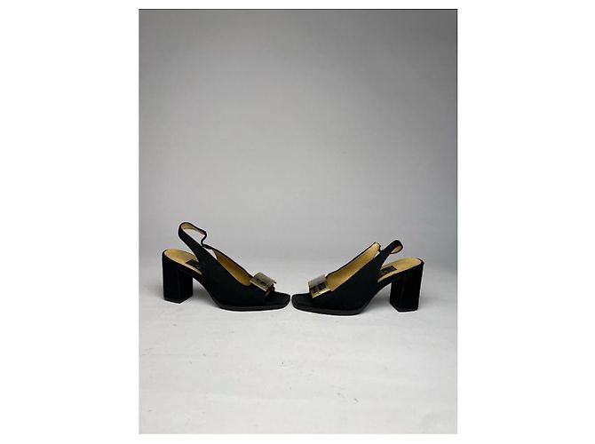 Fendi schwarze Lederabsätze - Ansicht 5