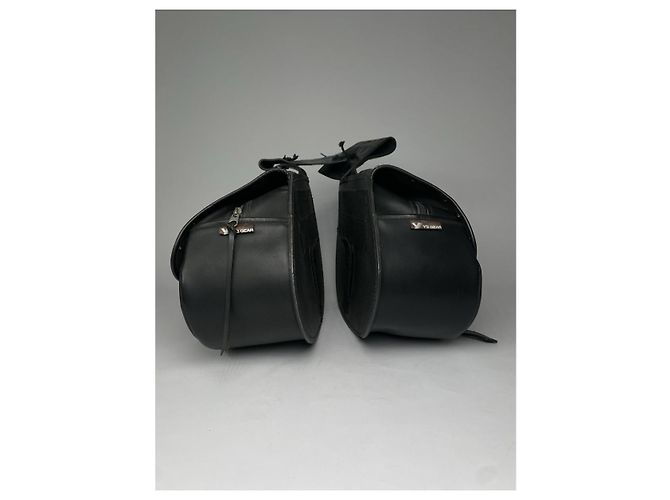 Borsa da viaggio in pelle nera Yohji Yamamoto Nero - vista 3