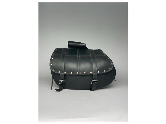 Borsa da viaggio in pelle nera Yohji Yamamoto Nero - vista 4
