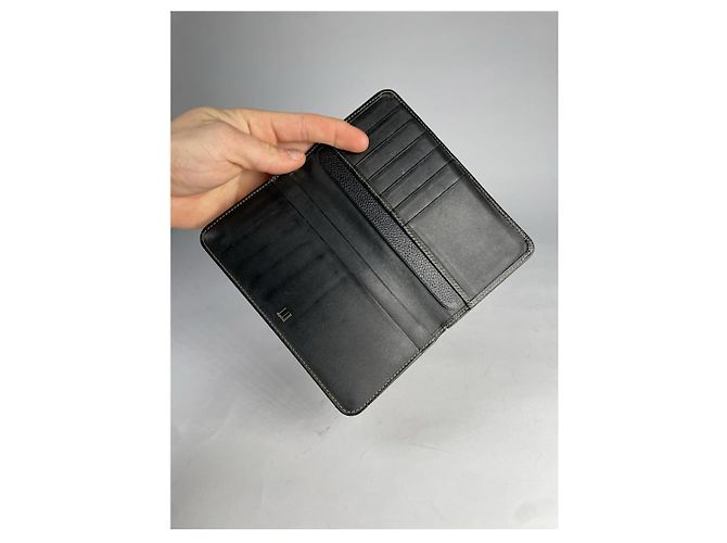 Alfred Dunhill schwarze Lacklederbörse - Ansicht 3
