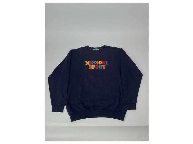 Missoni Marine Baumwollstrickwaren & Sweatshirt Marineblau - Ansicht 3