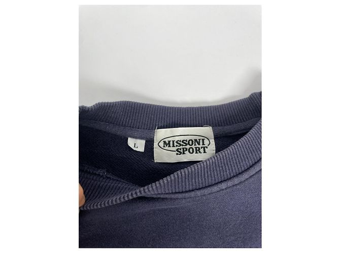 Missoni Marine Baumwollstrickwaren & Sweatshirt Marineblau - Ansicht 5
