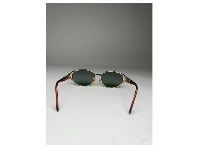 Fendi Gold-Metall Sonnenbrille Golden - Ansicht 3