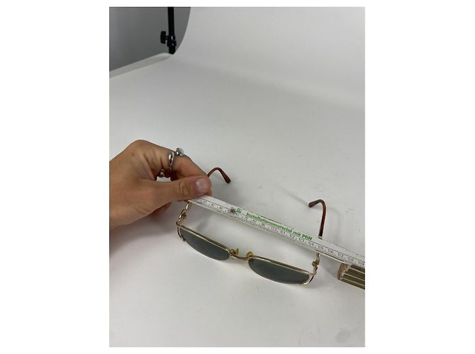 Fendi Gold-Metall Sonnenbrille Golden - Ansicht 5
