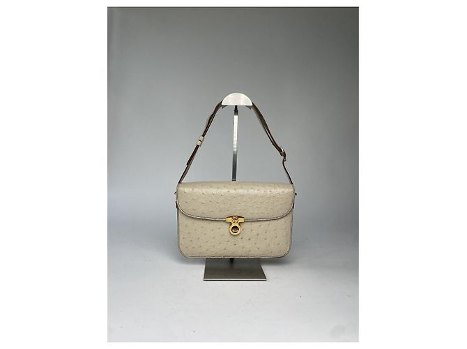 Borsa a mano in pelle beige Balenciaga City - vista 5