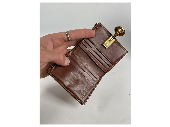 Gucci GG Blooms Beiger Leder Geldbörse - vista 3