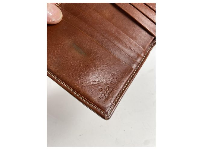Gucci GG Blooms Beiger Leder Geldbörse - vista 4