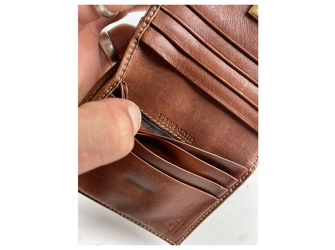 Gucci GG Blooms Beiger Leder Geldbörse - vista 5
