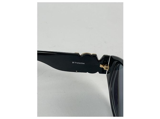 Occhiali da sole in plastica nera Saint Laurent Nero - vista 2