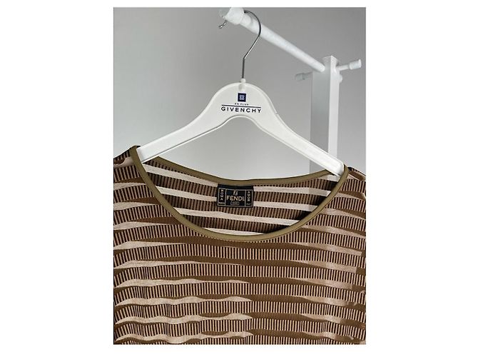 Fendi braunes Polyester-Oberteil - Ansicht 2
