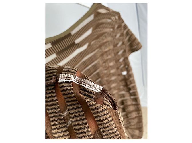 Fendi braunes Polyester-Oberteil - Ansicht 4