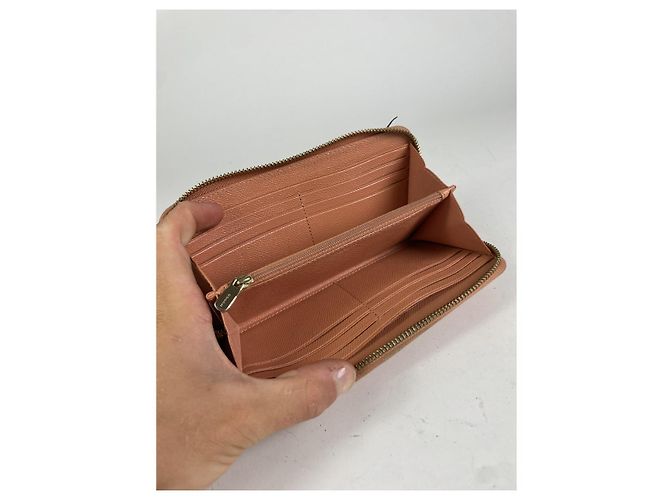 Billetera de cuero naranja Coach - vista 3