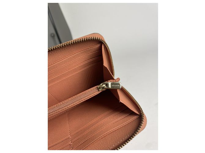 Billetera de cuero naranja Coach - vista 4