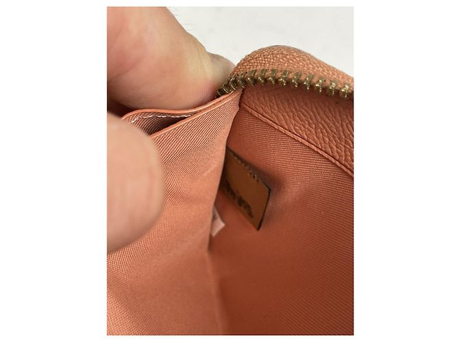 Billetera de cuero naranja Coach - vista 5