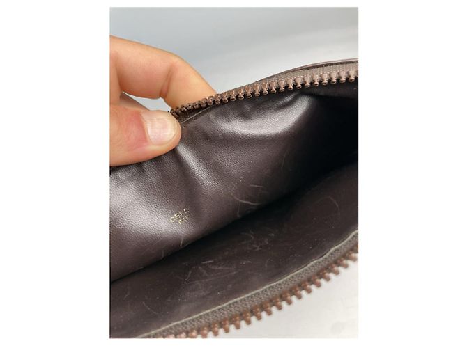 Céline Celine Trotteur Brown Leather Clutch Bag - view 3