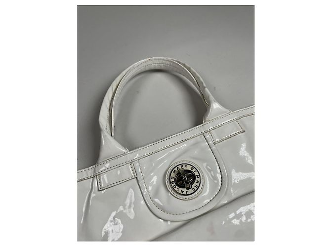 Borsa a mano in pelle verniciata bianca Marc by Marc Jacobs Bianco - vista 3