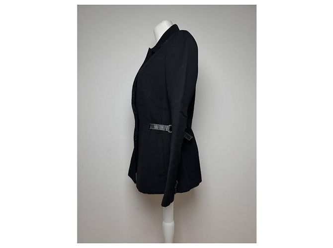 Abrigo trench de lana negra Sandringham de Burberry Negro - vista 2
