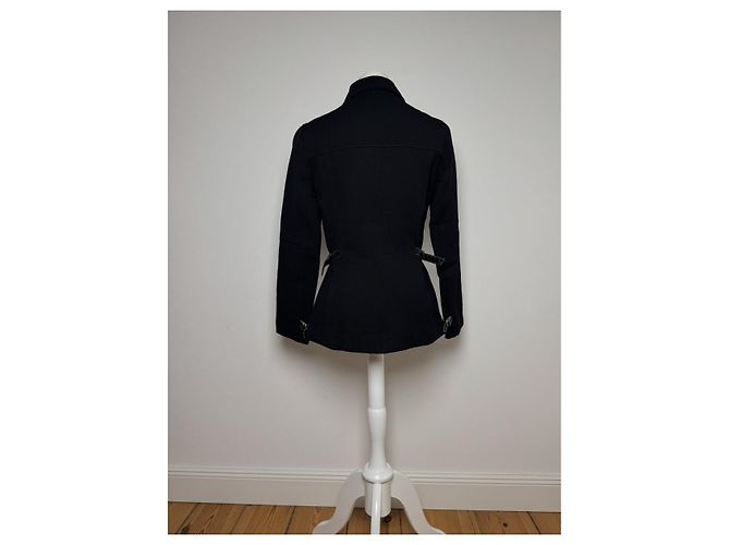 Abrigo trench de lana negra Sandringham de Burberry Negro - vista 3