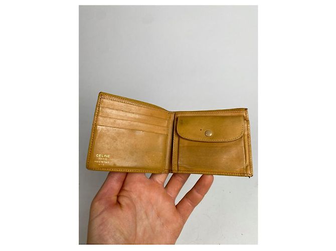 Céline Celine Triomphe Vintage Brown Leather Wallet - view 3