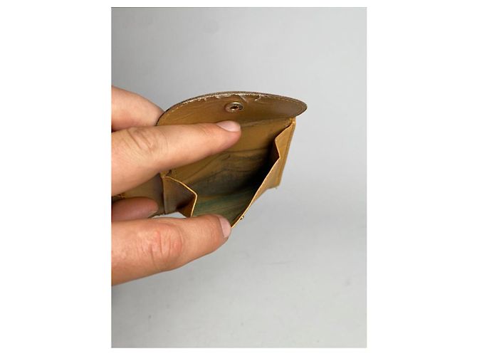 Céline Celine Triomphe Vintage Brown Leather Wallet - view 5
