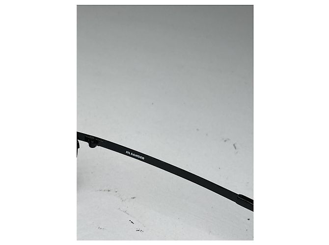 Jil Sander schwarze Metallsonnenbrille - Ansicht 3
