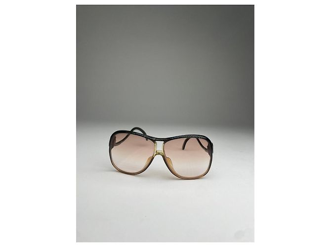 Gafas de sol de plástico marrón Saint Laurent Castaño - vista 2