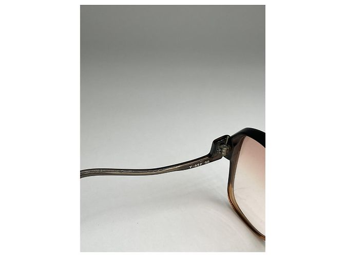 Gafas de sol de plástico marrón Saint Laurent Castaño - vista 3