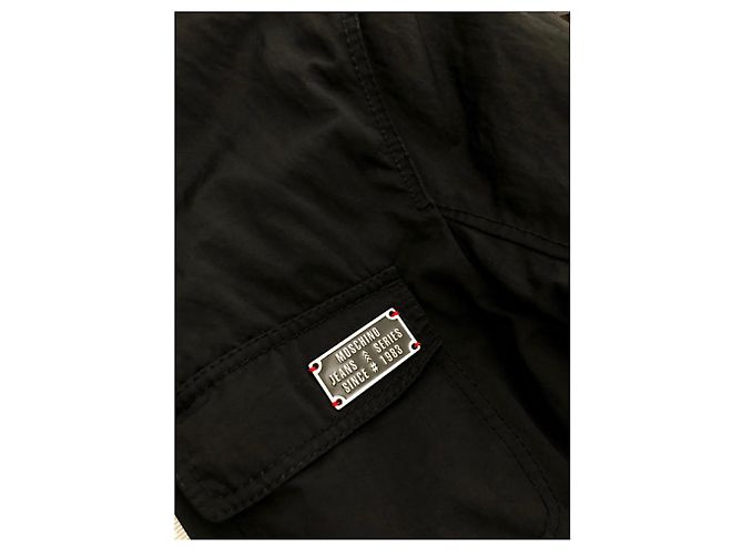 Moschino schwarze Polyesterjacke - Ansicht 4
