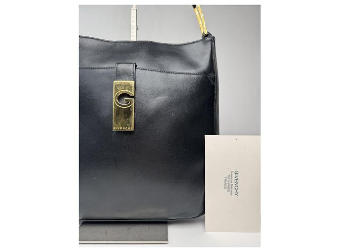 Bolsa de couro preto Givenchy 4G - vista 2