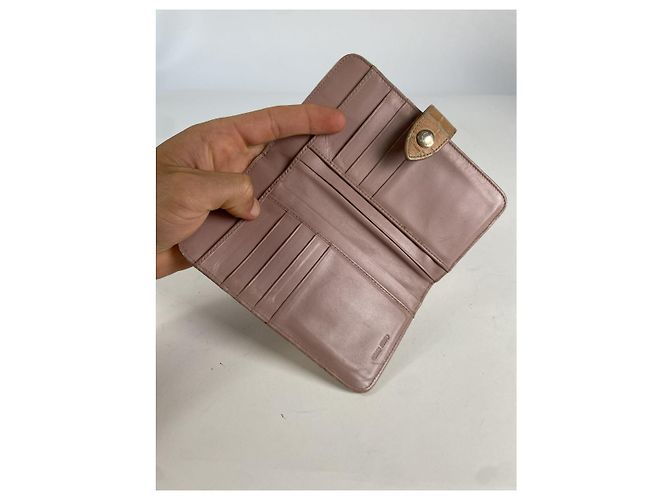 Cartera de cuero marrón Miu Miu Castaño - vista 3